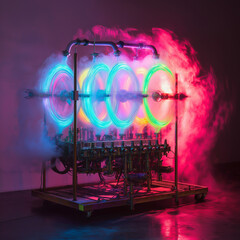 Colorful Lights and Advanced Technology Design