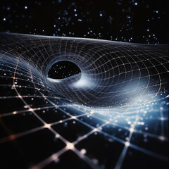 Abstract Representation of a Black Hole and Warped Space