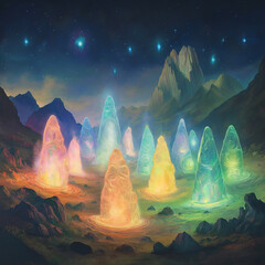 Glowing Gems in the Night 