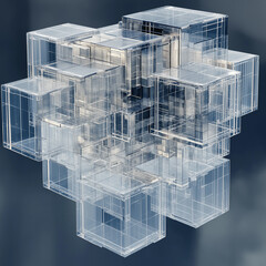 Abstract Cube Art 