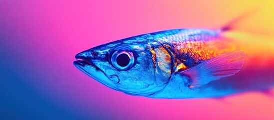 Fototapeta premium Vibrant Fish Portrait: A Mesmerizing Display of Color and Aquatic Beauty