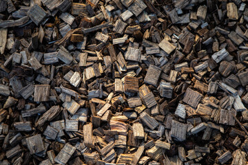 Bark Chips on the Ground