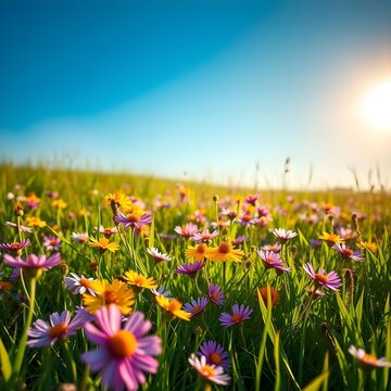flores que florecen en el campo