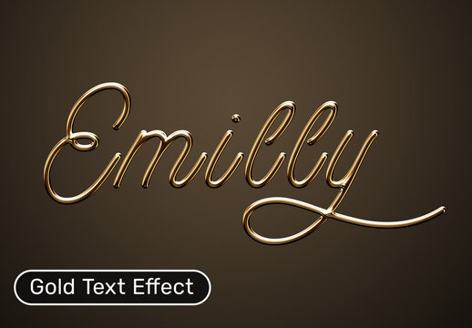 Gold Text Effect