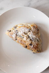 Blueberry scone freshly baked 