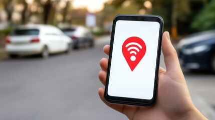 Smart connectivity powered by G, smartphone in hand with advanced network optimization graphics.