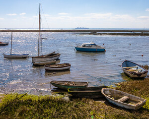 Obraz premium View of the Thames Estuary from Leigh-on-Sea in Essex, UK.