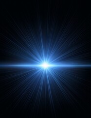 Fototapeta premium Abstract of lighting for background. digital lens flare in dark background. Generated image