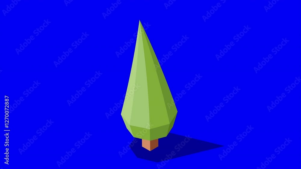 Poster isometric tree animation. tree isometric elements. isometric tree element for landscape design. park