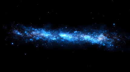 Obraz premium Mystical Nebula: A Celestial Light Band in Deep Space
