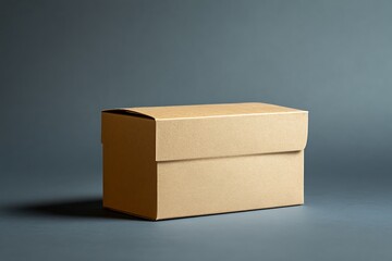 Simple Brown Cardboard Box for Delivery