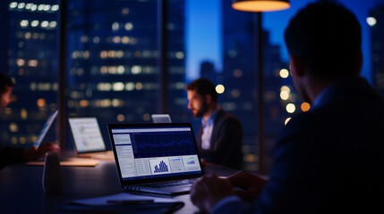 Modern Office Conference with Document Management System Access