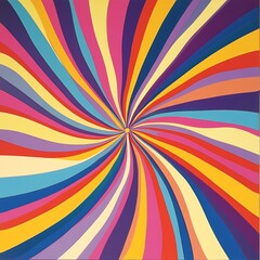 Abstract colorful radial lines background