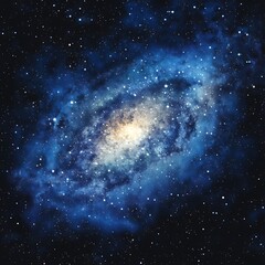 Fototapeta premium Spiral Galaxy in Deep Space. Possible use Astronomy educational material