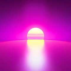 purple dol in reflection of 80's aesthetics