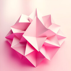 pink origami paper