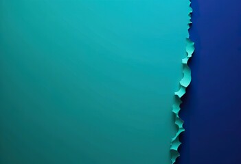 Abstract Teal Blue Torn Paper Design Background Texture
