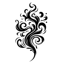 Fototapeta premium Abstract smoke silhouette