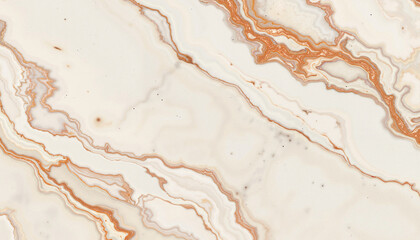 Marble texture with cream and orange veins
