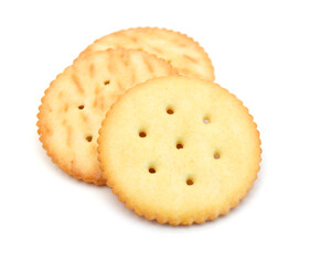 Cracker isolated on white background