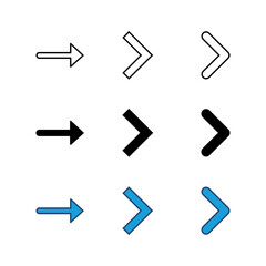 Arrow icon set. Arrow symbol. Arrow sign for your web design.