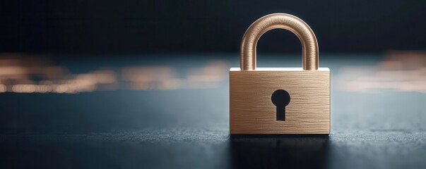 Digital padlock overlayed on data streams, symbolizing the importance of securing data against security risks