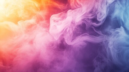 Obraz premium Colorful Smoke Background With Vibrant Gradients Creates An Ethereal, Dreamy Feel.
