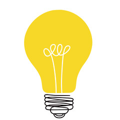 Bright Idea Concept Illustration, Light bulb vector illustration