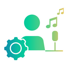 content creation Gradient icon
