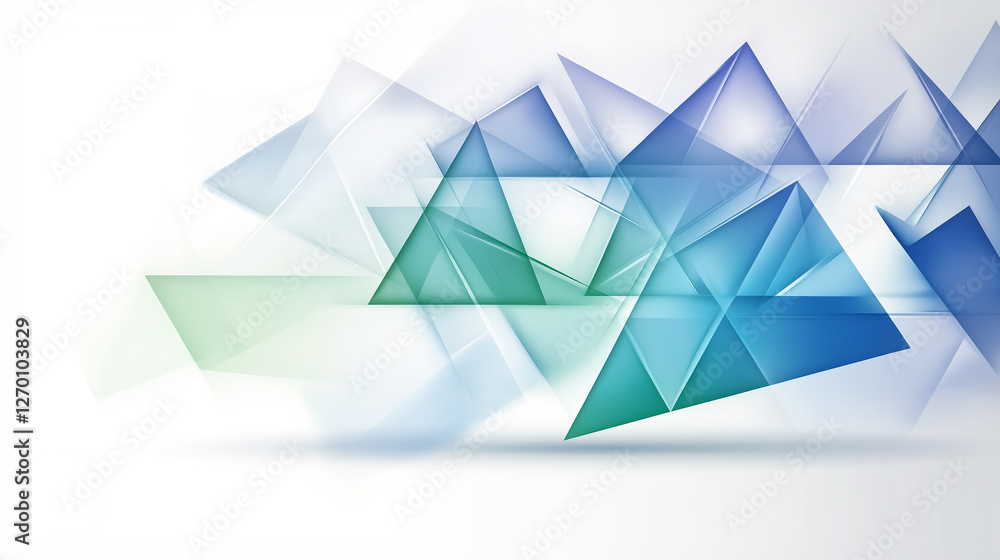 Leinwandbilder Abstract geometric triangles creating dynamic visual design