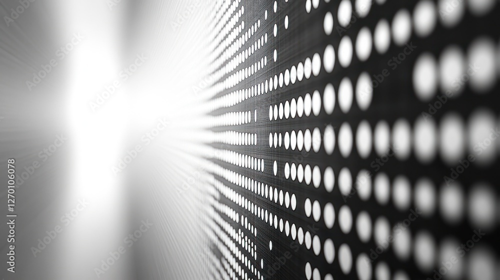 Aufkleber abstract technology background with white circles in a symmetrical grid