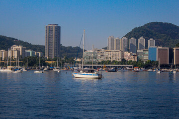 Boat on Botafogo Beach, Rio de Janeiro - Brazil