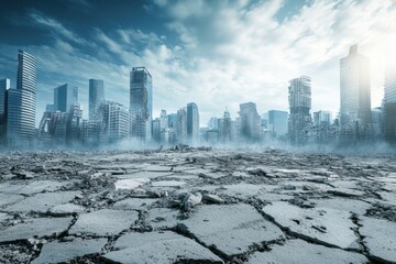 Fototapeta premium city from afar