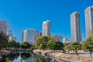 Obraz premium 東京 浜離宮恩賜庭園
