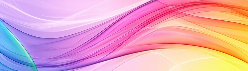 Abstract colorful flowing lines