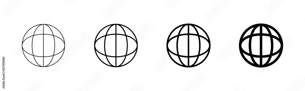 Wall mural web icon vector isolated on white background. website vector icon. internet world vector