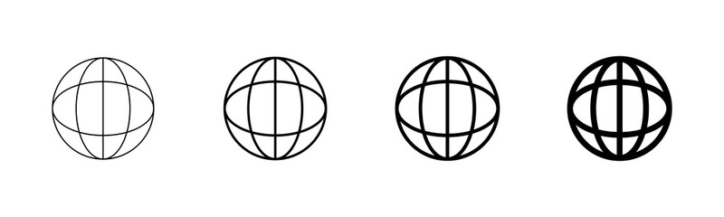 Web icon vector isolated on white background. Website vector icon. Internet world vector