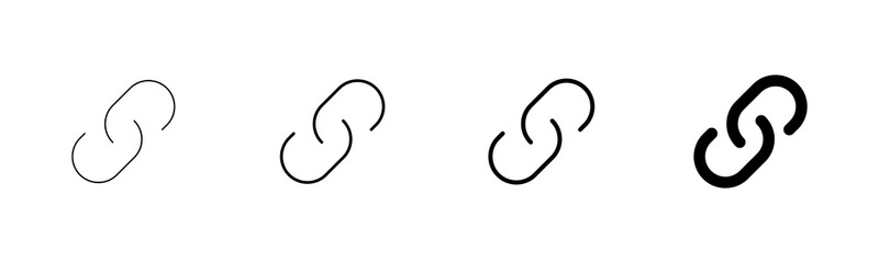 External link symbol icon vector. Link icon isolated on white background. Link vector icon. Hyperlink chain symbol