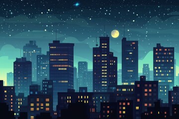 night city skyline