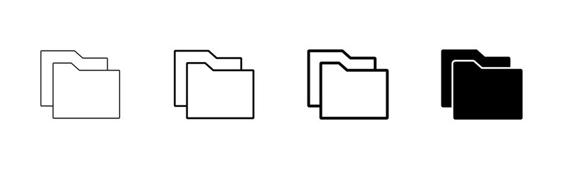 Folder Icon vector isolated on white background. Folder and documents Icon. icon archive