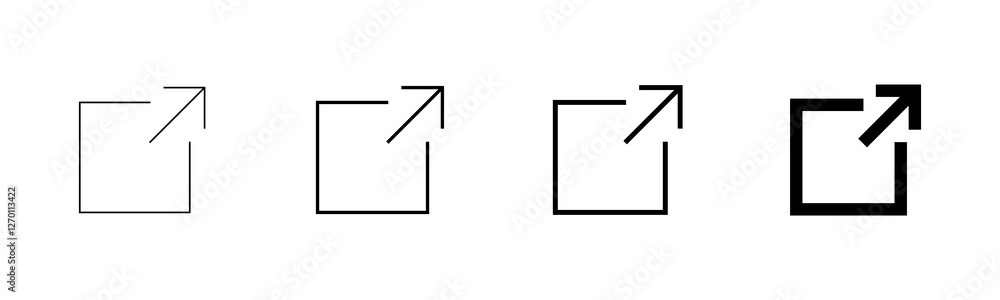 Poster link icon vector isolated on white background. link vector icon. external link symbol vector icon. h