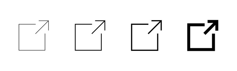 Link icon vector isolated on white background. Link vector icon. External link symbol vector icon. Hyperlink symbol