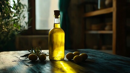 Golden Hour Olive Oil Still Life