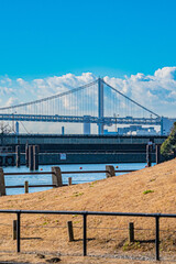 東京　浜離宮恩賜庭園の風景