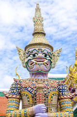 Fototapeta premium Demon Guardian in Wat Phra Kaew Bangkok Thailand