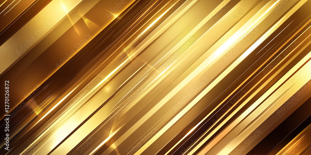 Poster diagonal golden lines creating abstract luxury background