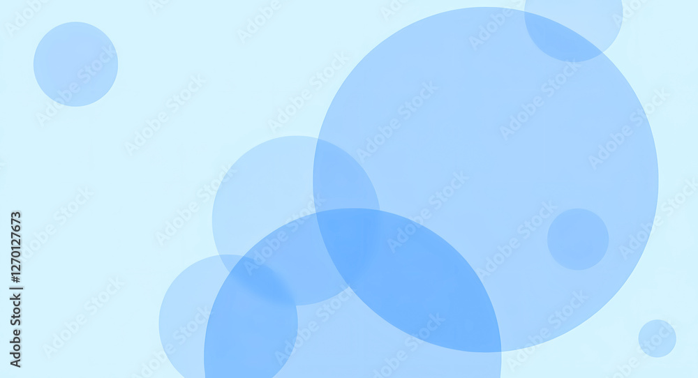 Aufkleber abstract background with overlapping translucent blue circles