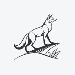 Wild Fox Silhouette Vector – Perfect for Wildlife and Nature Designs