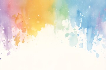 Obraz premium 水に溶けた水彩画の様に彩る色鮮やかな絵具