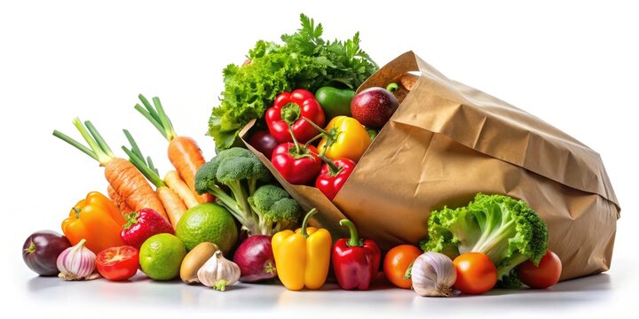 Skip the supermarket; healthy, fresh produce arrives in a recyclable paper bag, conveniently delivered.